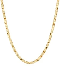 Macys Solid Oval Link Chain Necklace In 10k Yellow Gold Collection