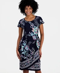 Robbie Bee Women's Mini Sarong Dress