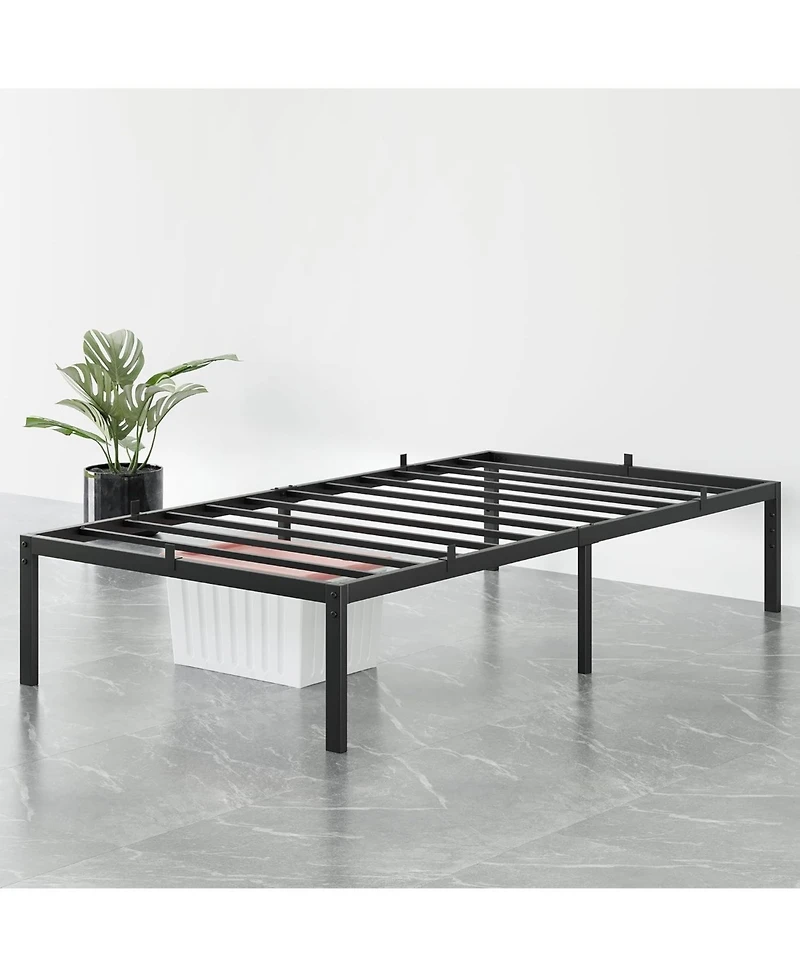 gaomon Inch Bed Frame Metal Platform, Bed Frame with Ample Storage, No Box Spring Needed and Steel Slat Support