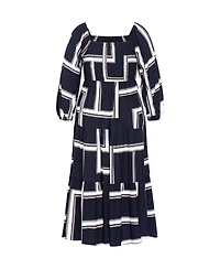 City Chic Women's Leila Print Maxi Dress