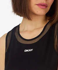 Dkny Women's Sleeveless Tank Top and Boxer Shorts, 2-Piece Set