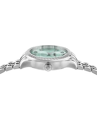 Versace Women's Hellenyium Silver Stainless Steel Bracelet Watch, 35mm