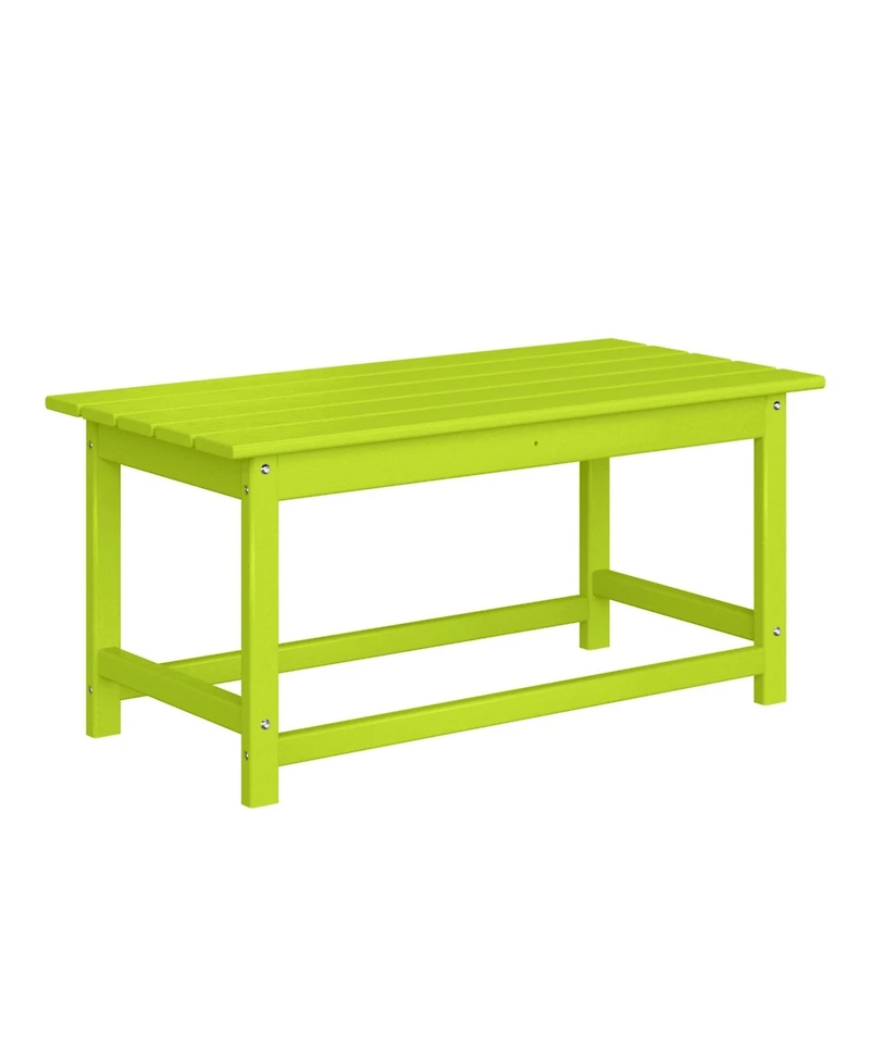 WestinTrends 3-Piece Adirondack Chairs with Cup Holders and Coffee Table Set