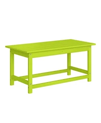 WestinTrends 3-Piece Adirondack Chairs with Cup Holders and Coffee Table Set