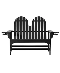 WestinTrends Outdoor Patio 49" Hdpe Adirondack Garden Bench