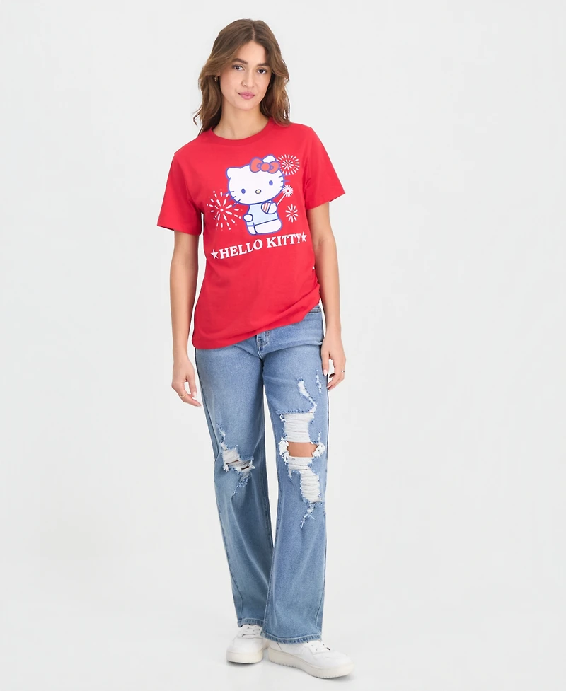 Grayson Threads, The Label Juniors' Hello Kitty 4th of July T-Shirt