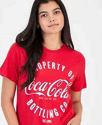 Grayson Threads, The Label Juniors' Coca Cola Graphic Print Crewneck T-Shirt