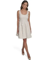 Eliza J Womens Scoop Neck Sleeveless Short Dress