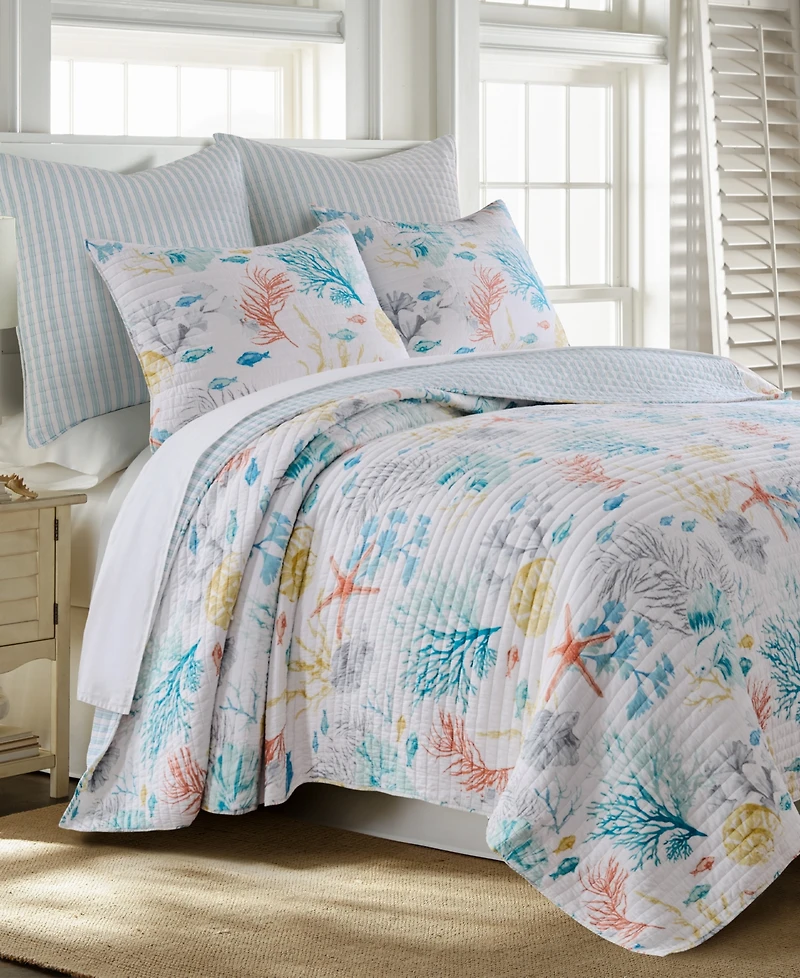 Levtex Home Whimsical Sea Quilted 2-Pc. Sham Set, European