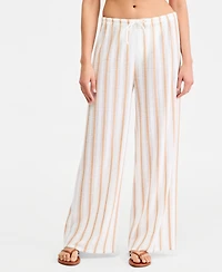 Dotti Women's Striped Swim Cover-Up Pants