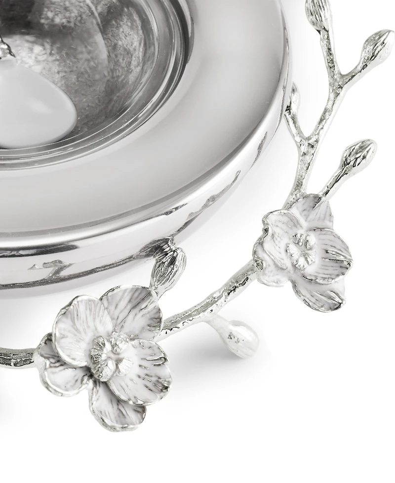 Michael Aram Orchid Caviar Dish and Spoon, 2 Piece Set