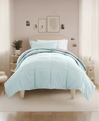 ienjoy Home Solid Reversible Dorm 8-Piece Comforter Set, Twin Xl