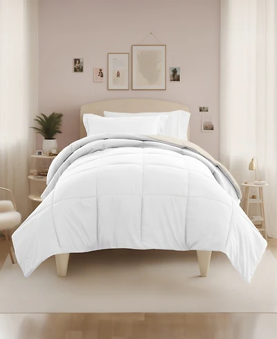 ienjoy Home Solid Reversible Dorm 8-Piece Comforter Set, Twin Xl