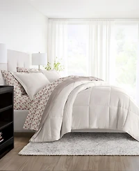 ienjoy Home Bedding Bundle Reversible Pattern 5-Piece Comforter Set, Twin