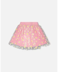 Deux par Toddler Girls Mesh and Crinkle Jersey Skirt