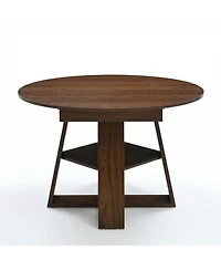 Streamdale Extendable Walnut Dining Table for 4-8