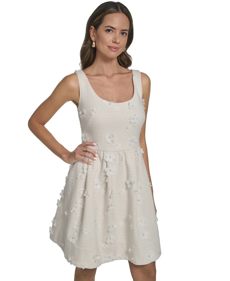 Eliza J Petite Scoop Neck Short Dress