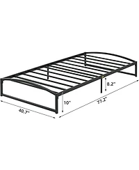 gaomon Low Bed Frame Size, 10 Inch Heavy Duty Metal Platform Bed Frame Low Profile, Mattress Foundation, No Box Spring Needed