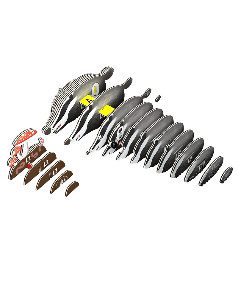 Eugy Badger 3D Puzzle