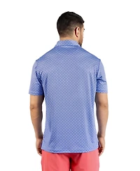 TailorByrd Men's Geo Floral Printed Performance Polo