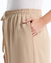 Rafaella Plus Drawstring Wide-Leg Pants