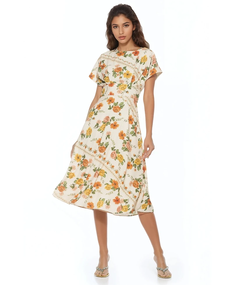 Alexia Admor Women's Lottie Short Sleeve Dolman Dress