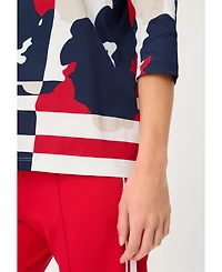 Olsen Women's Abstract Camo T-Shirt