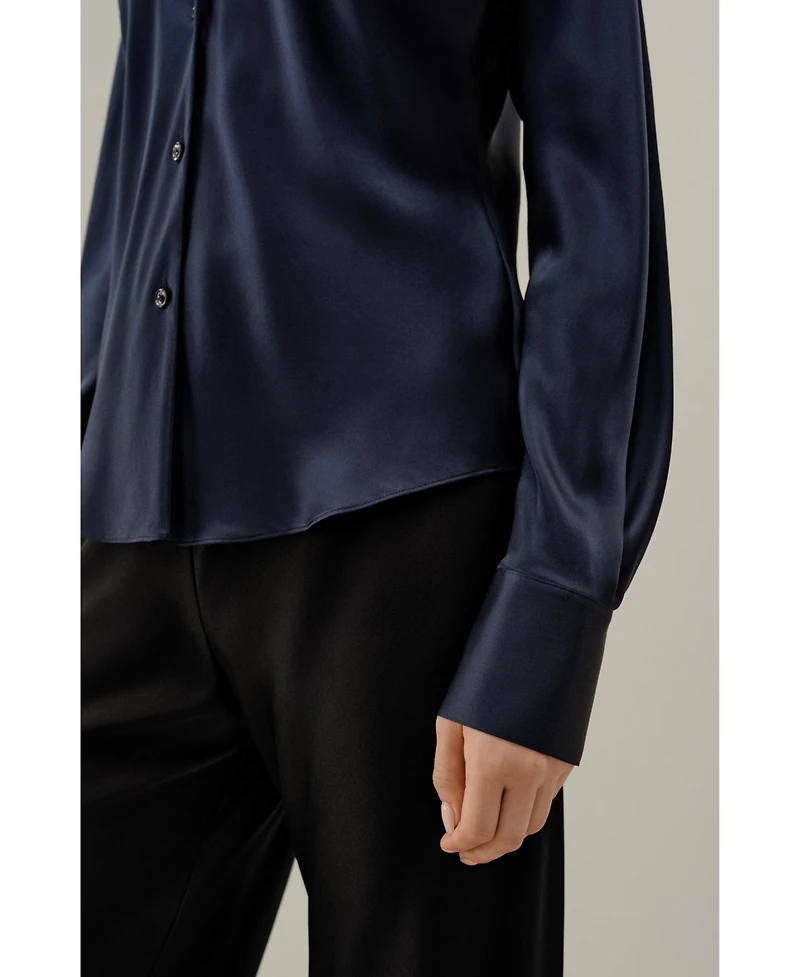 Lilysilk Women's Bias Cut Silk Shirt