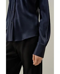 Lilysilk Women's Bias Cut Silk Shirt