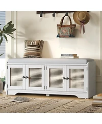 Rainsken Rustic Storage Bench