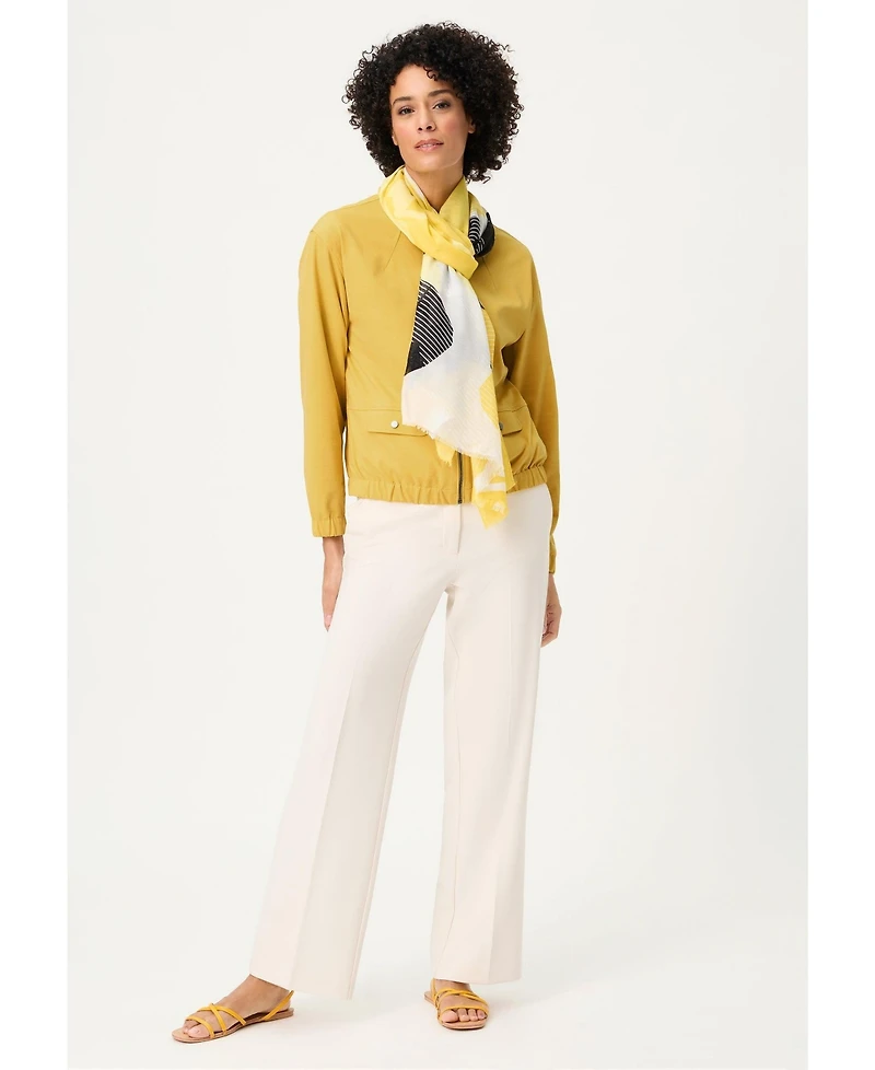 Olsen Women's Collarless Zip Jacket