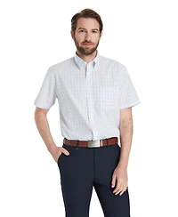 Club Room Men's Plaid Short-Sleeve Dress Shirt, Macy's Exclusive