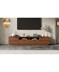 Streamdale Furniture 78" Modern Tv Stand for TVs up to 85" with Drawer & Cable Management