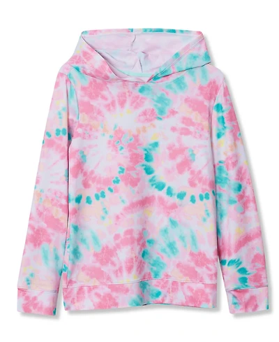Lands' End Girls Sunshade Chlorine Resistant Long Sleeve Sun Hoodie Rash Guard