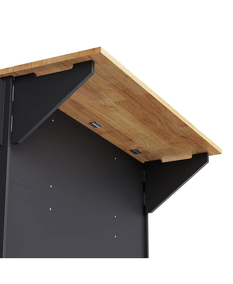 Streamdale Furniture Streamdale 54" Large Kitchen Island with Drop Leaf, Rolling Cart with 4 Doors, 3 Drawers