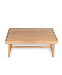 Streamdale Furniture Patio Acacia Wood Rectangle Coffee Table