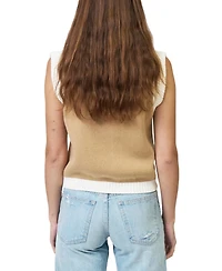 Central Park West Women's Nevada Sleeveless Bomber Sweater