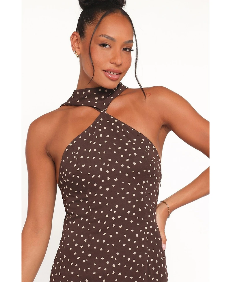 Petal and Pup Women's Elva Halterneck Midi Dress