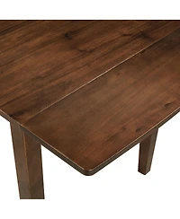 Streamdale Furniture 3-Piece Wood Drop Leaf Breakfast Nook Dining Table Set