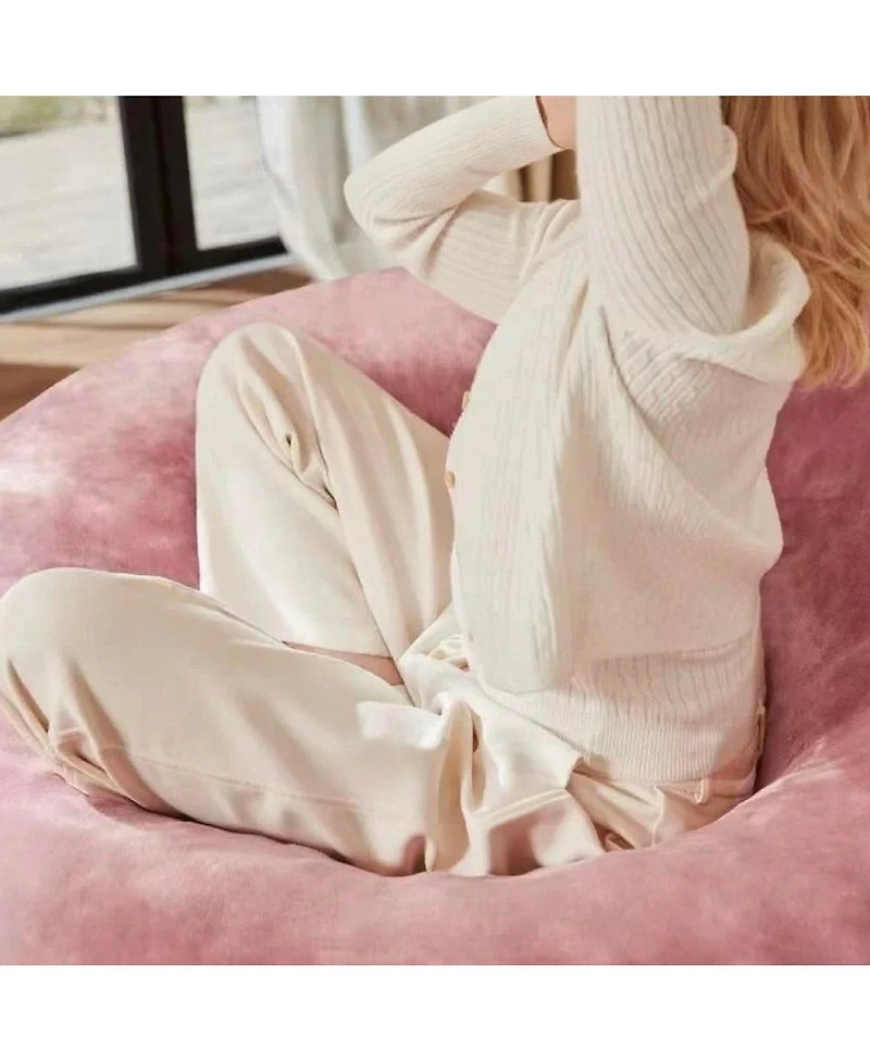 Streamdale Furniture 47 inches 5FT Bean Bag Chair with Memory Foam, Soft Round Sofa for Living Room