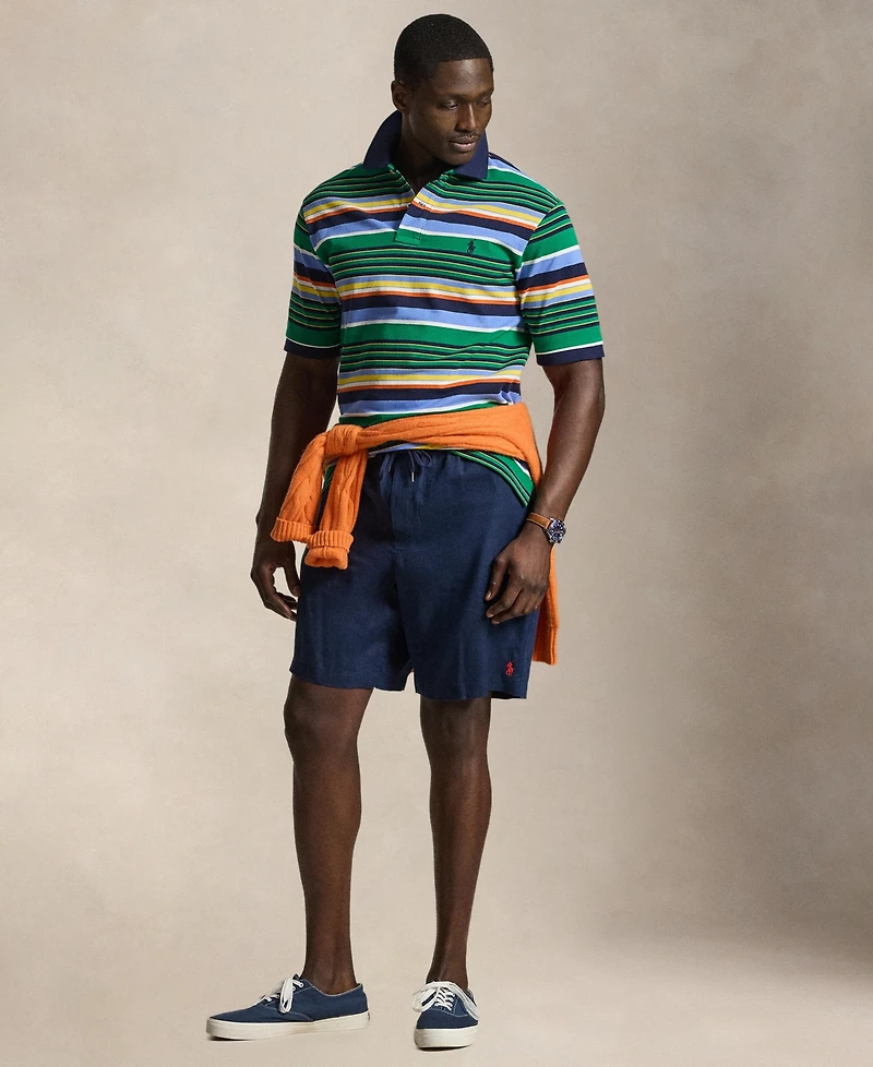 Polo Ralph Lauren Men's Big & Tall Striped Mesh Shirt