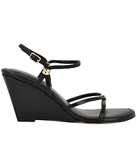 Calvin Klein Women's Deliney Round Toe Wedge Sandals