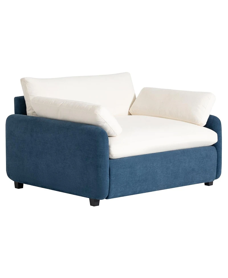 Streamdale Furniture Oversized Chenille Sofa Chair, Wide Seat Accent Chair, Modern Upholstered Armchair