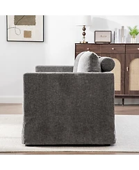 Streamdale Furniture Chenille Double-Seater Sofa with Pillows