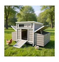 Mondawe 58" Fir Wood Outdoor Storage