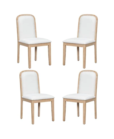 Streamdale Furniture Set of 4 Vintage Upholstered Dining Chairs