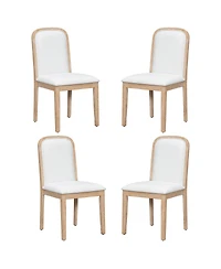 Streamdale Furniture Set of 4 Vintage Upholstered Dining Chairs