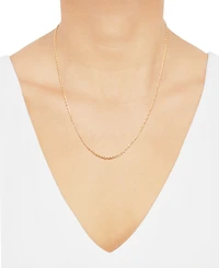 Macy's Solid Rope Chain Necklace in 14k Yellow Gold