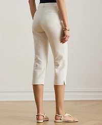 Lauren Ralph Women's Straight Fit Cropped Capri Pants
