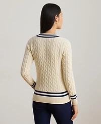 Lauren Ralph Women's V-Neck Long-Sleeve Sweater